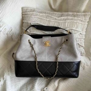 Best Chanel Shopping Bag Suede Calfskin Shiny Lambskin |Bags Dubai - Luxury Master Copy Dubai