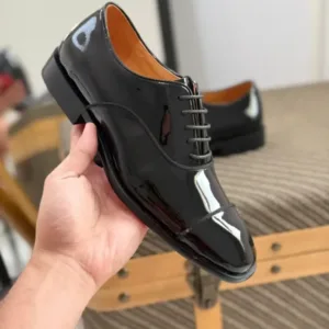 Christian Louboutin Greggo Patent Leather Oxford Shoes - Luxury Master Copy Dubai