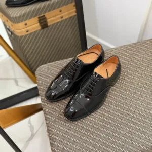 Christian Louboutin Greggo Patent Leather Oxford Shoes - Luxury Master Copy Dubai